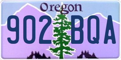 OR license plate 902BQA