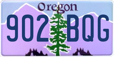 OR license plate 902BQG