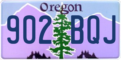 OR license plate 902BQJ