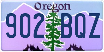 OR license plate 902BQZ