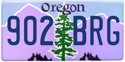 OR license plate 902BRG