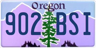 OR license plate 902BSI