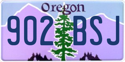 OR license plate 902BSJ