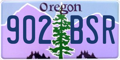 OR license plate 902BSR