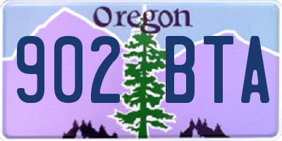 OR license plate 902BTA