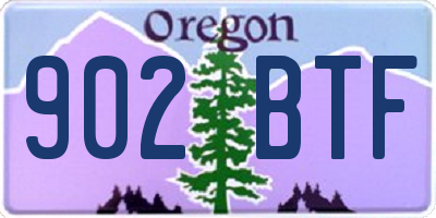 OR license plate 902BTF
