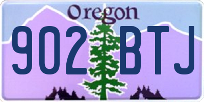 OR license plate 902BTJ