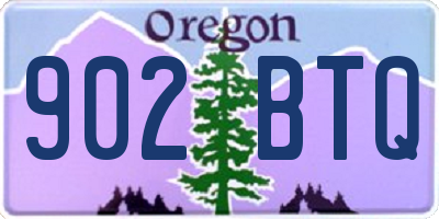 OR license plate 902BTQ