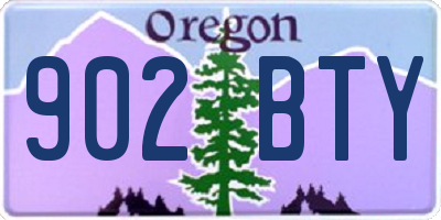 OR license plate 902BTY