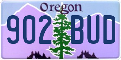 OR license plate 902BUD