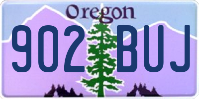 OR license plate 902BUJ