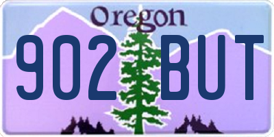 OR license plate 902BUT