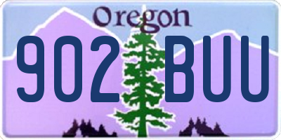 OR license plate 902BUU