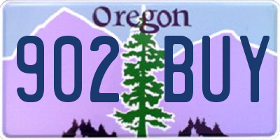 OR license plate 902BUY