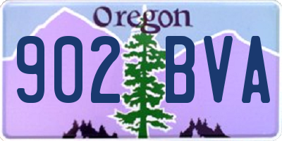 OR license plate 902BVA