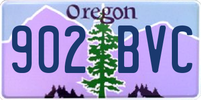 OR license plate 902BVC