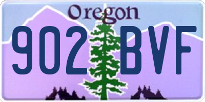 OR license plate 902BVF