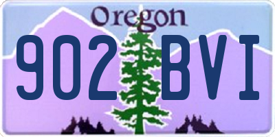 OR license plate 902BVI