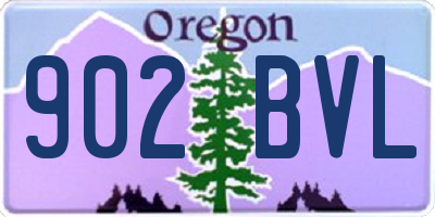 OR license plate 902BVL