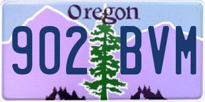OR license plate 902BVM