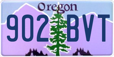 OR license plate 902BVT