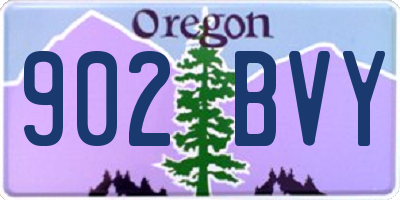 OR license plate 902BVY