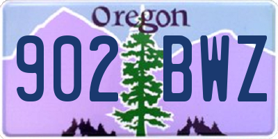 OR license plate 902BWZ
