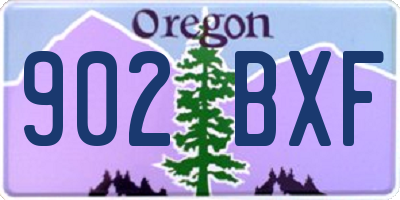 OR license plate 902BXF