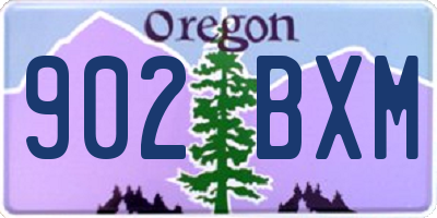 OR license plate 902BXM