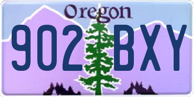 OR license plate 902BXY