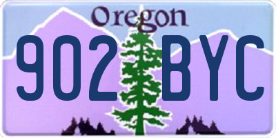 OR license plate 902BYC