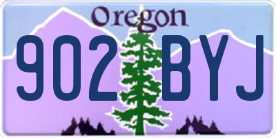 OR license plate 902BYJ