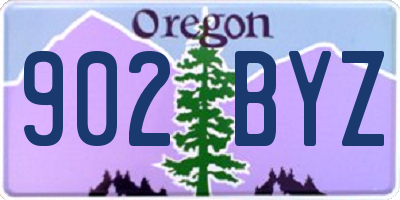 OR license plate 902BYZ