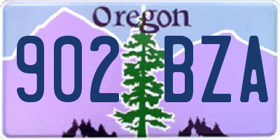 OR license plate 902BZA