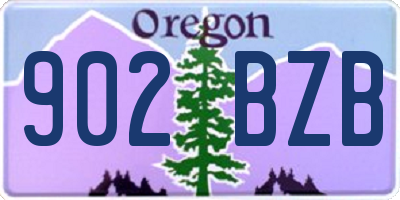 OR license plate 902BZB