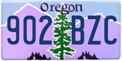 OR license plate 902BZC