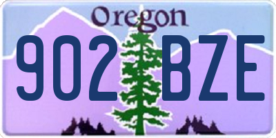 OR license plate 902BZE