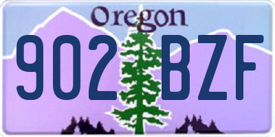OR license plate 902BZF