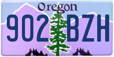 OR license plate 902BZH