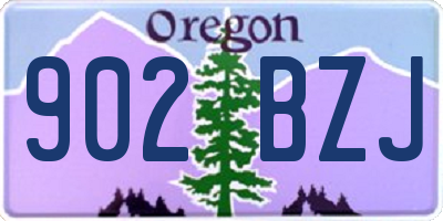 OR license plate 902BZJ