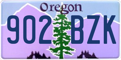 OR license plate 902BZK