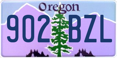 OR license plate 902BZL