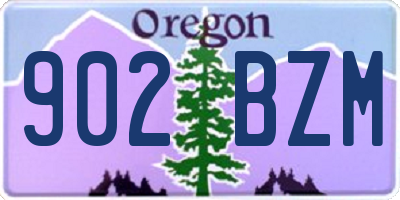 OR license plate 902BZM