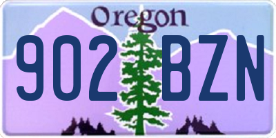 OR license plate 902BZN