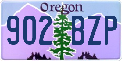 OR license plate 902BZP