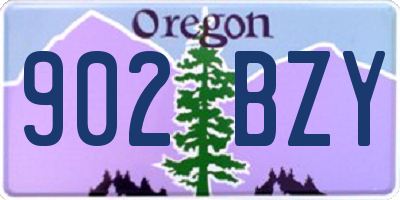 OR license plate 902BZY