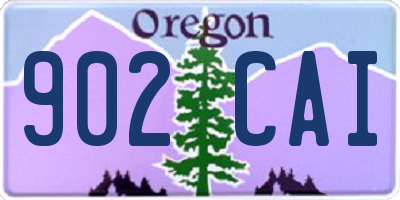 OR license plate 902CAI