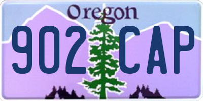 OR license plate 902CAP
