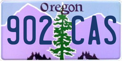 OR license plate 902CAS