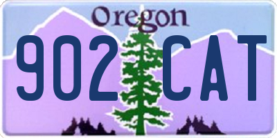 OR license plate 902CAT